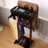 Stock furniture dresser wooden dressing valet stand for coats organizer