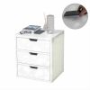 Bedside table with wireless charging station, bedside table with lockers and storage drawers, bedside table sofa coffee table, white