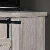 Asher Dusty Gray 54" Wide TV Stand with Sliding Doors and Cable Management
