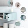 Wall Mounted 65" Floating TV Stand with Large Storage Space, 3 Levels Adjustable shelves, Magnetic Cabinet Door, Cable Management