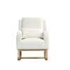 [Video] Welike 27.5 "W Modern Accent High Back Living Room Casual Armchair Rocker with One Lumbar Pillow, Two Side Pockets,Teddy White (Ivory)