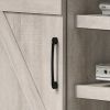 Asher Dusty Gray 54" Wide TV Stand with Sliding Doors and Cable Management
