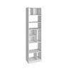 Manhattan Comfort Durable Valenca Bookcase 4.0 with 10-Shelves in White