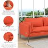 76.2" Modern Style 3 Seat Sofa Linen Fabric Upholstered Couch Furniture 3-Seats Couch for Different Spaces,Living Room,Apartment