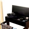 Stock furniture dresser wooden dressing valet stand for coats organizer