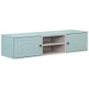 Wall Mounted 65" Floating TV Stand with Large Storage Space, 3 Levels Adjustable shelves, Magnetic Cabinet Door, Cable Management