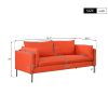 76.2" Modern Style 3 Seat Sofa Linen Fabric Upholstered Couch Furniture 3-Seats Couch for Different Spaces,Living Room,Apartment