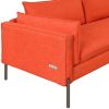 76.2" Modern Style 3 Seat Sofa Linen Fabric Upholstered Couch Furniture 3-Seats Couch for Different Spaces,Living Room,Apartment