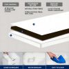 Bedside table with wireless charging station, bedside table with lockers and storage drawers, bedside table sofa coffee table, white