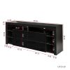 Modern contracted LED TV Cabinet with Storage Drawers,4 Storage Cabinet with Open Shelves for Living Room Bedroom